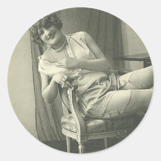 Adesivo Vintage Flirty Pin-Up Girl Stickers