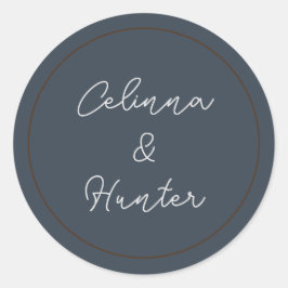 Adesivo Vintage Floral Blue Autumn Flowers Secos Casamento