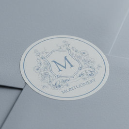 Adesivo Vintage Floral Monogram