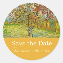 Adesivo Vintage floral salvar a data do casamento