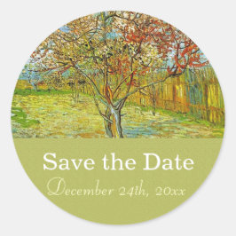 Adesivo Vintage floral salvar a data do casamento