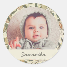 Adesivo Vintage Floral William Morris Fruta Art Nouveau