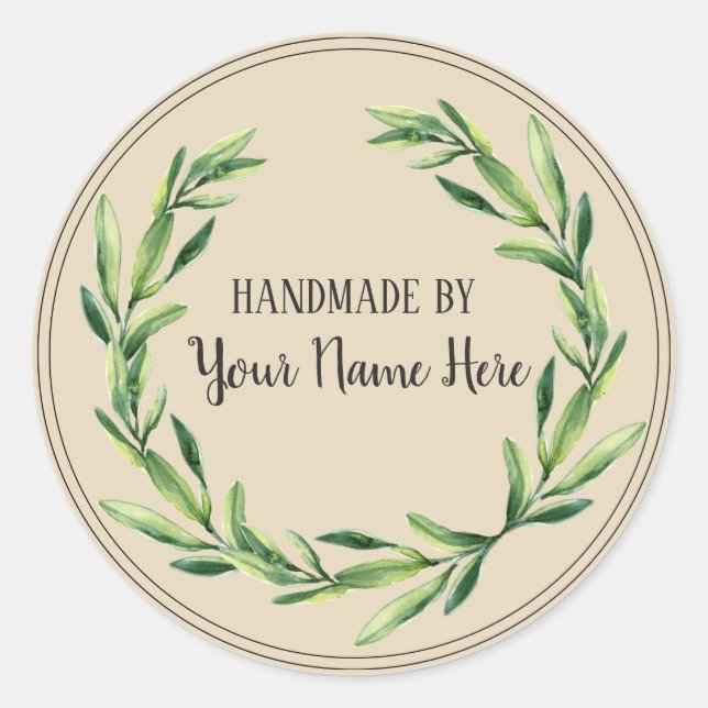 Adesivo Vintage Floral Wreath Sticker (Frente)