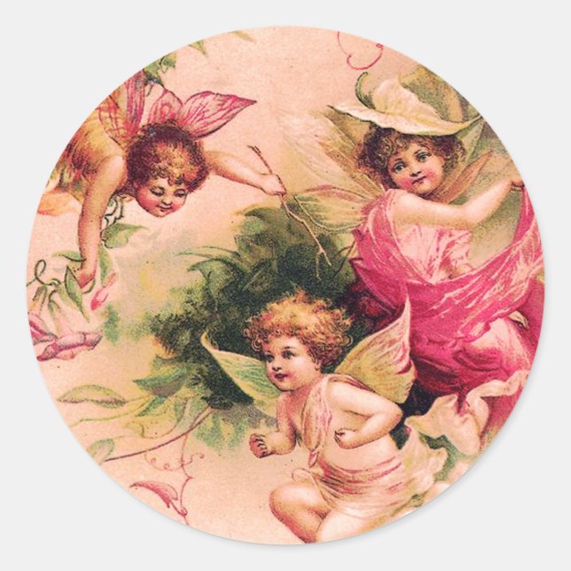 Adesivo Vintage Flower Fairies Sticker (Frente)