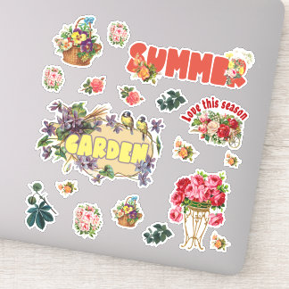 Adesivo Vintage Flower Garden Lover