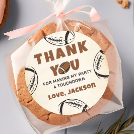 Adesivo Vintage Football Birthday Sticker