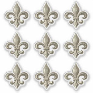 Adesivo Vintage French Fleur de Lis Convite
