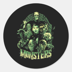 Adesivo Vintage Funny Monster Mash Frankenstein Horror Mov