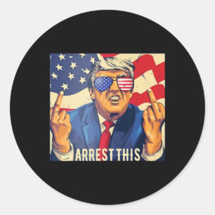 Adesivo Vintage Funny Trump Prisão Em 4 De Julho De 2024