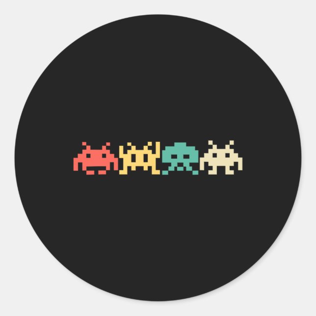 Adesivo Vintage Game Retro Arcade 2 (Frente)