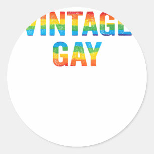 Adesivo Vintage Gay Arco-Íris LGBTQ - Gay Prima LGBT Dista