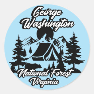 Adesivo Vintage George Washington National Forest Virginia