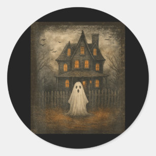 Adesivo Vintage Ghost Boo Haunted House Figurumes de Hallo