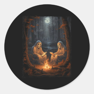 Adesivo Vintage Ghost Book Leitura Campanha Gótica Hallowe