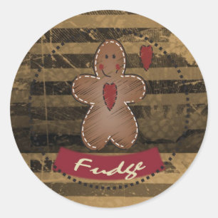 Adesivo Vintage Gingerbird Fudge