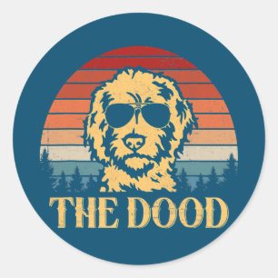 Adesivo Vintage Goldendoodle O Pai De Presente Mamãe Crian