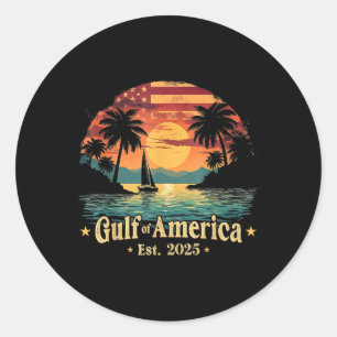 Adesivo Vintage Golfo Dos Eua América Funny Bandeira Dos E