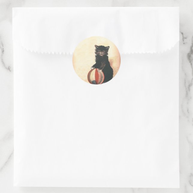 Adesivo Vintage HALLOWEEN Black Cat (Bolsa)