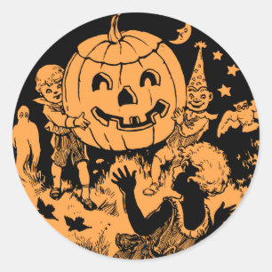 Adesivo Vintage Halloween Children's Party