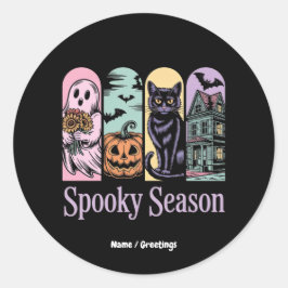 Adesivo Vintage Halloween Horror Spooky Season Cute Creepy