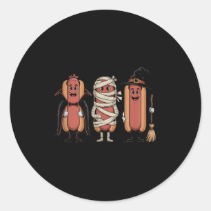 Adesivo Vintage Halloween Hotdog Vampire Witmy