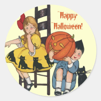 Adesivo Vintage Halloween Scense