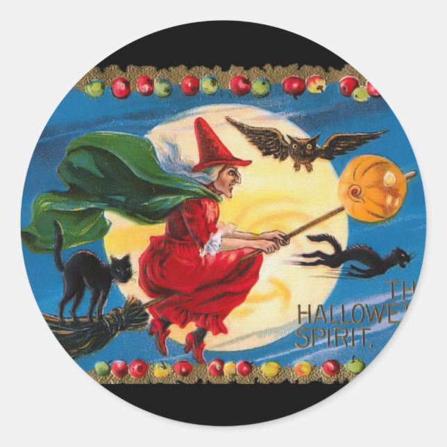 Adesivo Vintage Halloween Spirit Sticker (Frente)