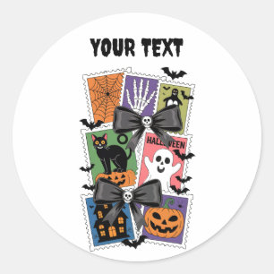 Adesivo Vintage Halloween Stamps — Spooky Retro Vibes