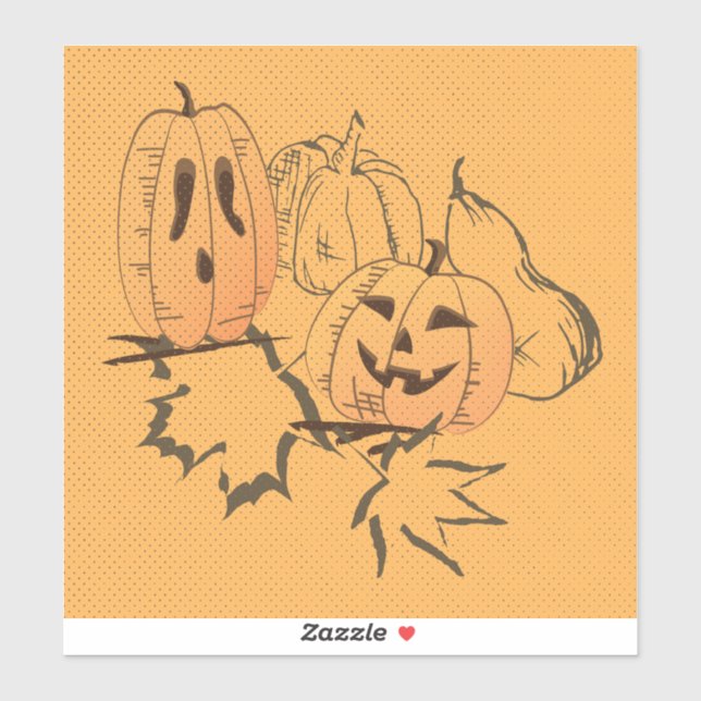 Adesivo Vintage Halloween Sticker (Folha)