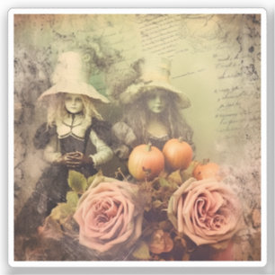 Adesivo Vintage Halloween Witchcraft (1)