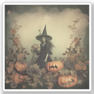 Adesivo Vintage Halloween Witchcraft (3)