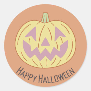 Adesivo Vintage Happy Halloween 3'