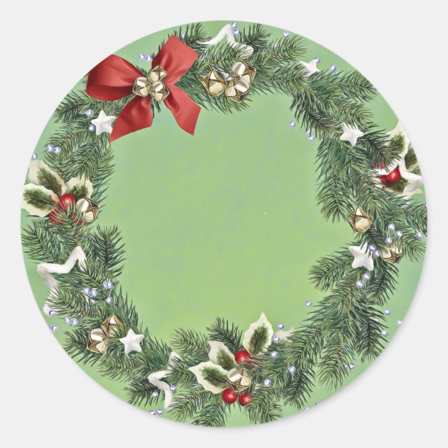 Adesivo Vintage Holidage Wreath Sticker (Frente)