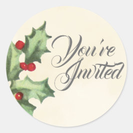 Adesivo Vintage Holly Envelope Selos