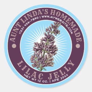 Adesivo Vintage Homemade Lilac Jelly Modelo