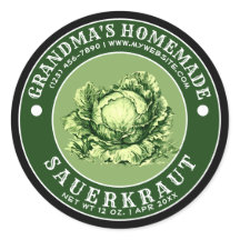 Vintage Homemade Sauerkraut Modelo