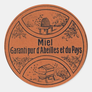 Adesivo Vintage Honey Label Sticker