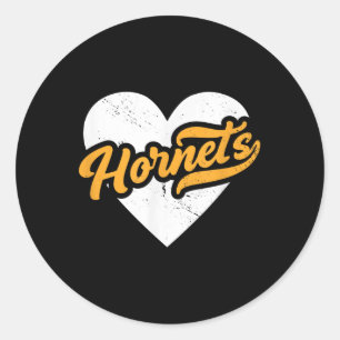 Adesivo Vintage Hornets Segundo grau Go Hornets Pride Hear