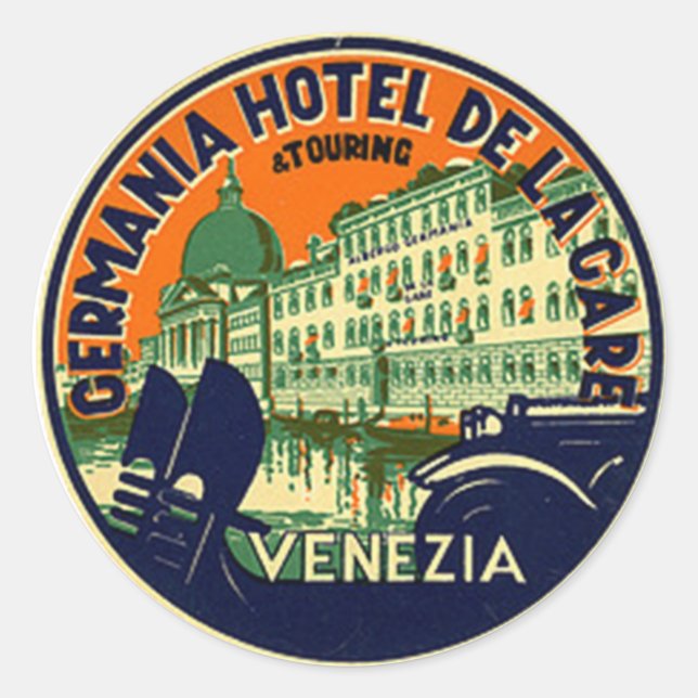 Adesivo Vintage Hotel & Viagem Sticker (Frente)