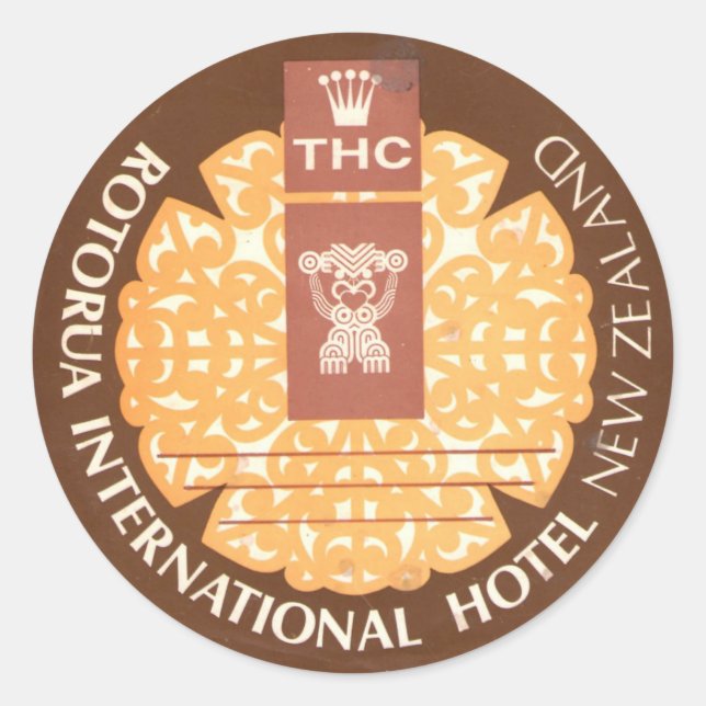 Adesivo Vintage Hotel & Viagem Sticker (Frente)