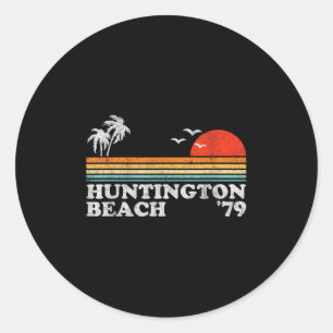 Adesivo Vintage Huntington Beach California Retro Surfing