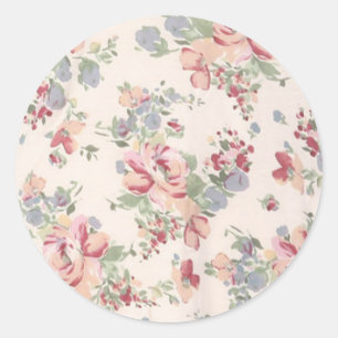 Adesivo Vintage - Impressão Floral Personalizável