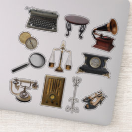 Adesivo Vintage Items Diário Scrapbook Stickers set 2