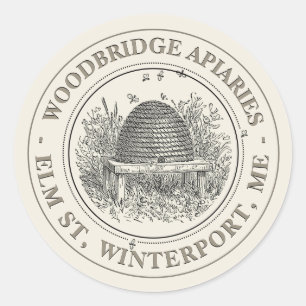 Adesivo Vintage Ivory Skep Rótulo Apitivo