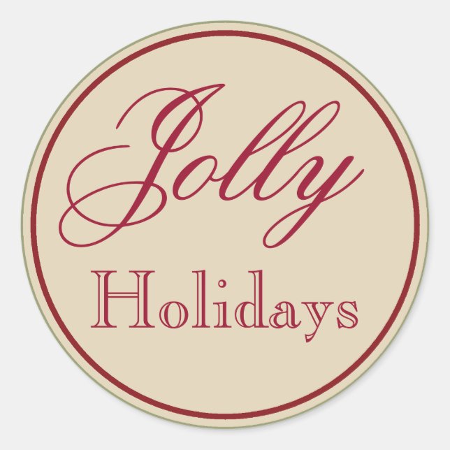 Adesivo Vintage Jolly Holiday Stickers (Frente)