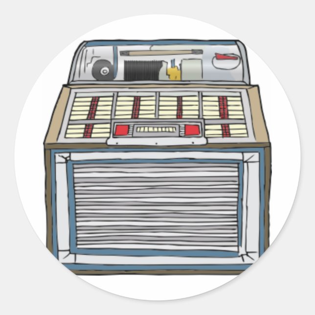 Adesivo Vintage Jukebox (Frente)