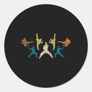 Adesivo Vintage Karate Taekwondo Mista Artes Marciais Mma