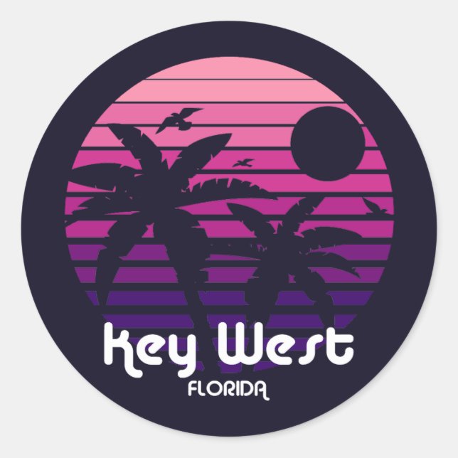 Adesivo Vintage Key West Florida (Frente)