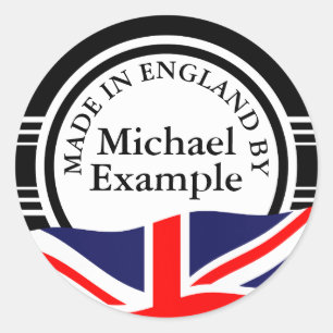 Adesivo Vintage Label White MIX & Union Jack + suas ideias