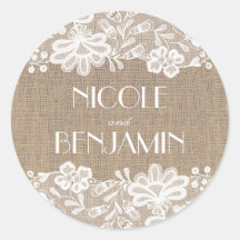 Vintage Lace e Burlap Weds